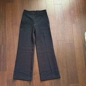 Express Women’s Black Wide Leg High Rise Side Zip Pants